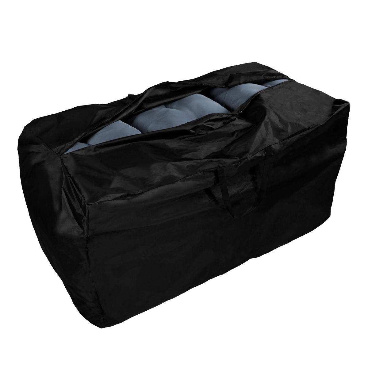 KISSENBOX Rattan - Schwarz - Schwarz, Naturmaterialien (138/1/70cm) - Monstershop