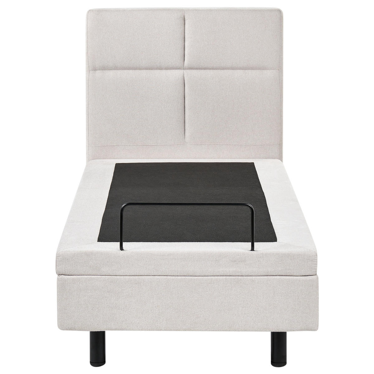 BETT verstellbar 80/200 cm Stoff Hellbeige Viceroy - Beige, Textil (80/200cm) - Beliani