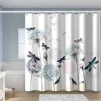 DUSCHVORHANG Badewanne wasserdicht dekorativ mit Haken Badezimmer - Multicolor, Textil (180/200cm) - MCBOSON