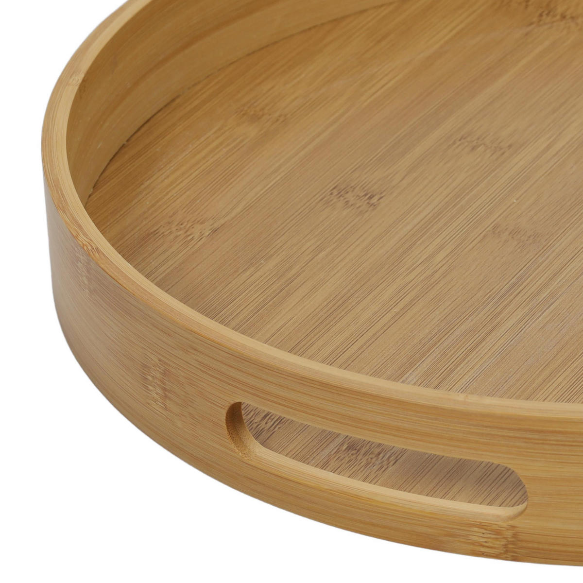 FRÜHSTÜCKSTABLETT rund rund Braun 40/40/5 cm - Braun, Naturmaterialen (40/5/40cm) - Home Styling Collection