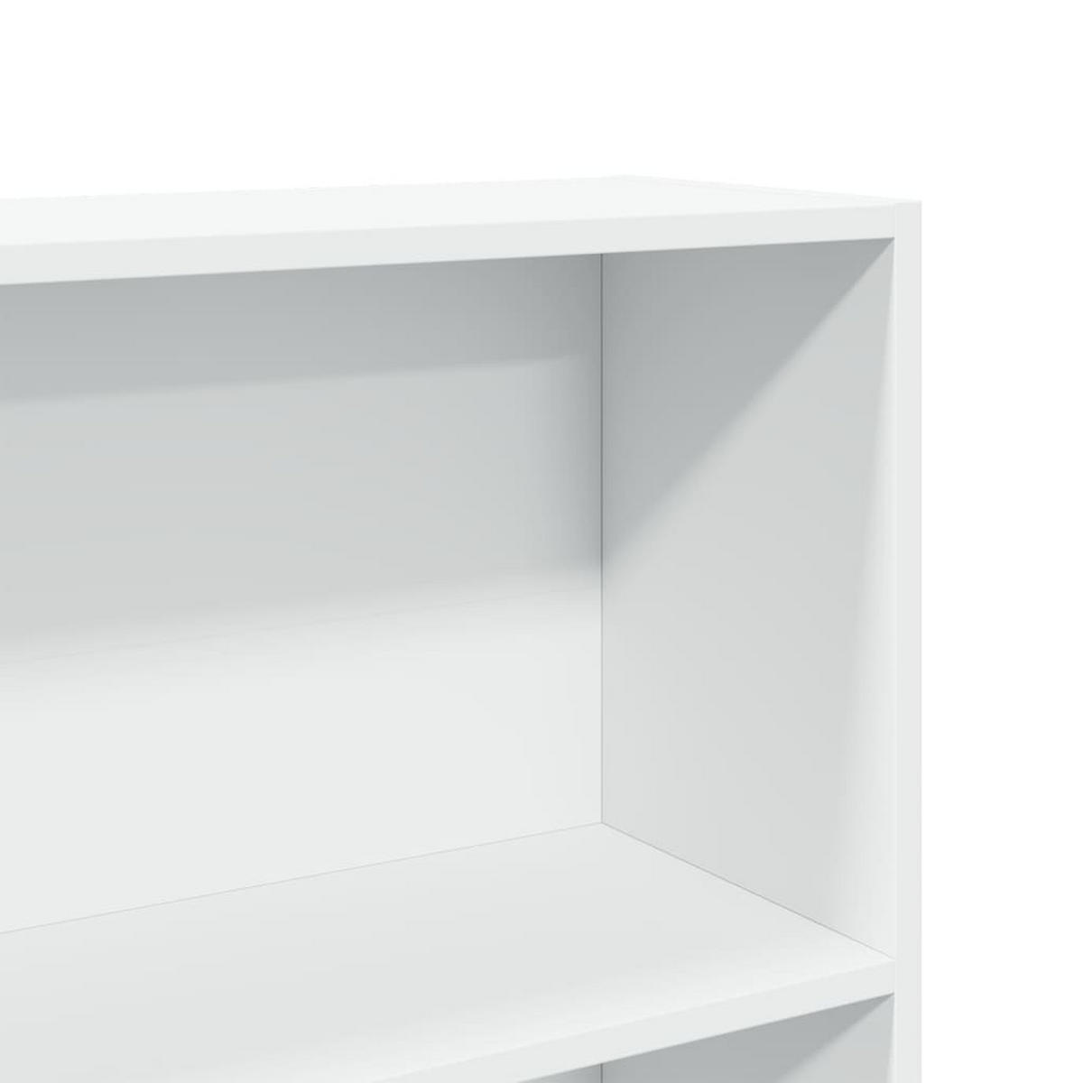 BÜCHERREGAL Weiss 80/30/189 Cm Holzwerkstoff - Weiß, Holzwerkstoff (30/189/80cm) - vidaXL