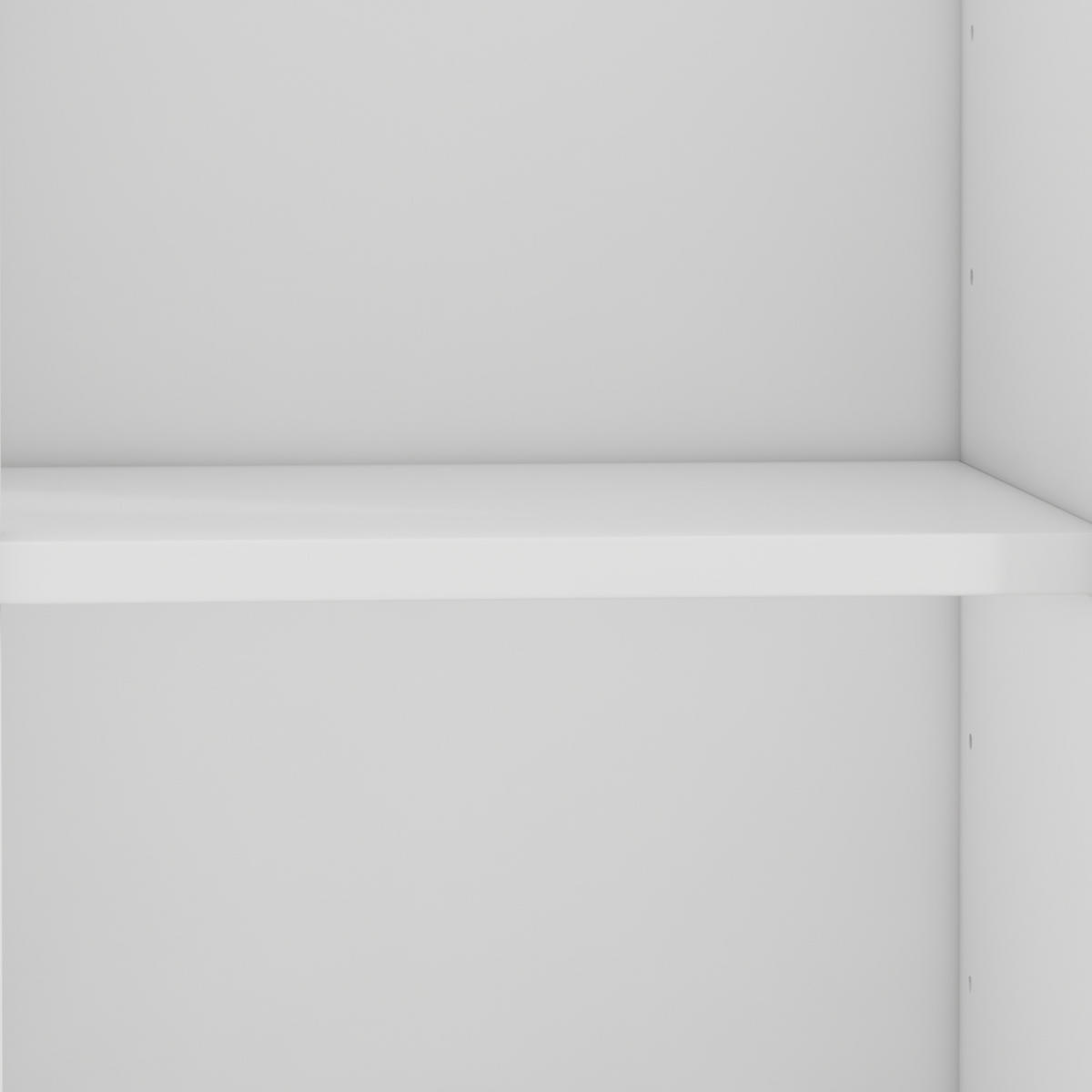 SCHUHSCHRANK 90/25/121 cm mit 3 Klappen, 1 Schublade und 1 Tür in Weiß - Weiß, Holzwerkstoff (90/121/25cm) - BEAOK