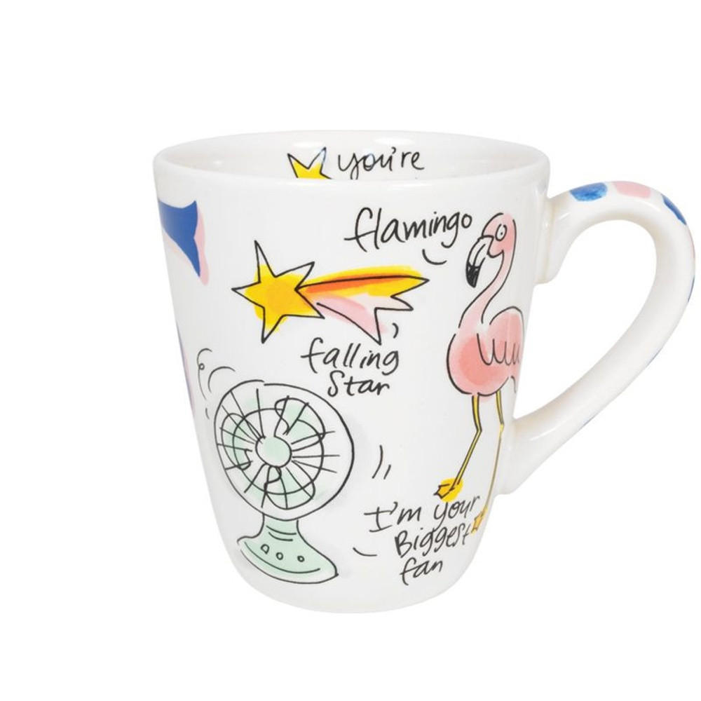 BECHER Love Letter F in Bunt - 350 ml - Multicolor, Keramik (0.35L) - Blond Amsterdam