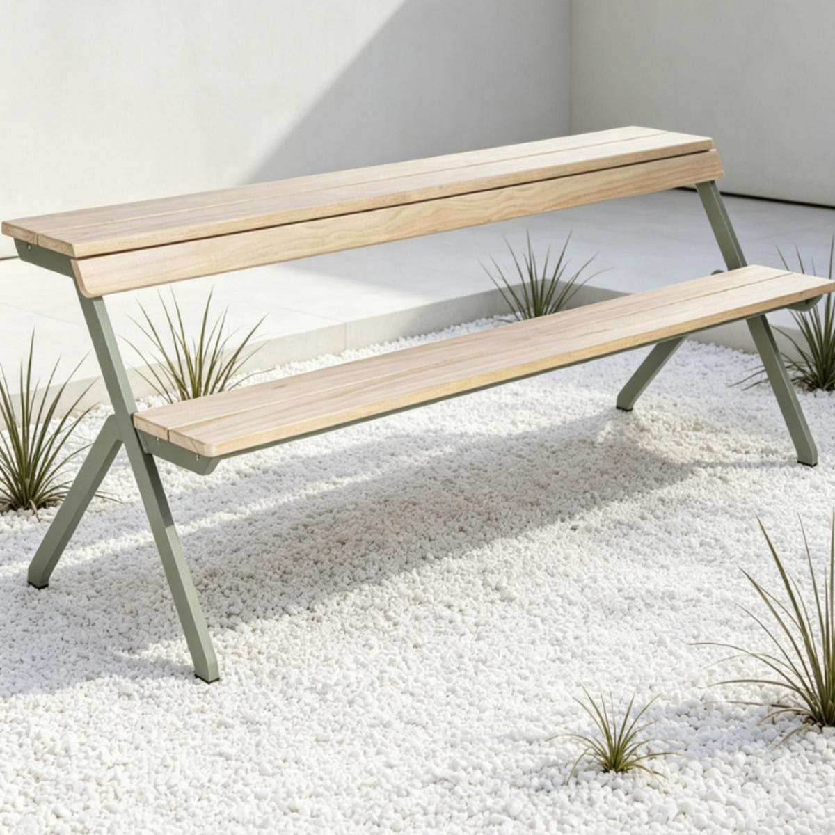 GARTENSTÜHLE - Hellgrün, Metall (75/76/120cm)