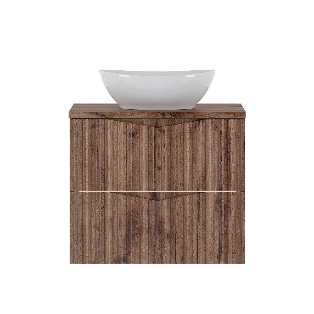 WASCHTISCH 60.6cm Tao Holz - Braun, Holzwerkstoff (60.6/50/45.8cm) - Petits-meubles