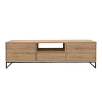 TV STOLEK AZIR, 160/48,5/45 cm, dekor dub - barva dubu, kompozitní dřevo (160/48.5/45cm) - MASSENO