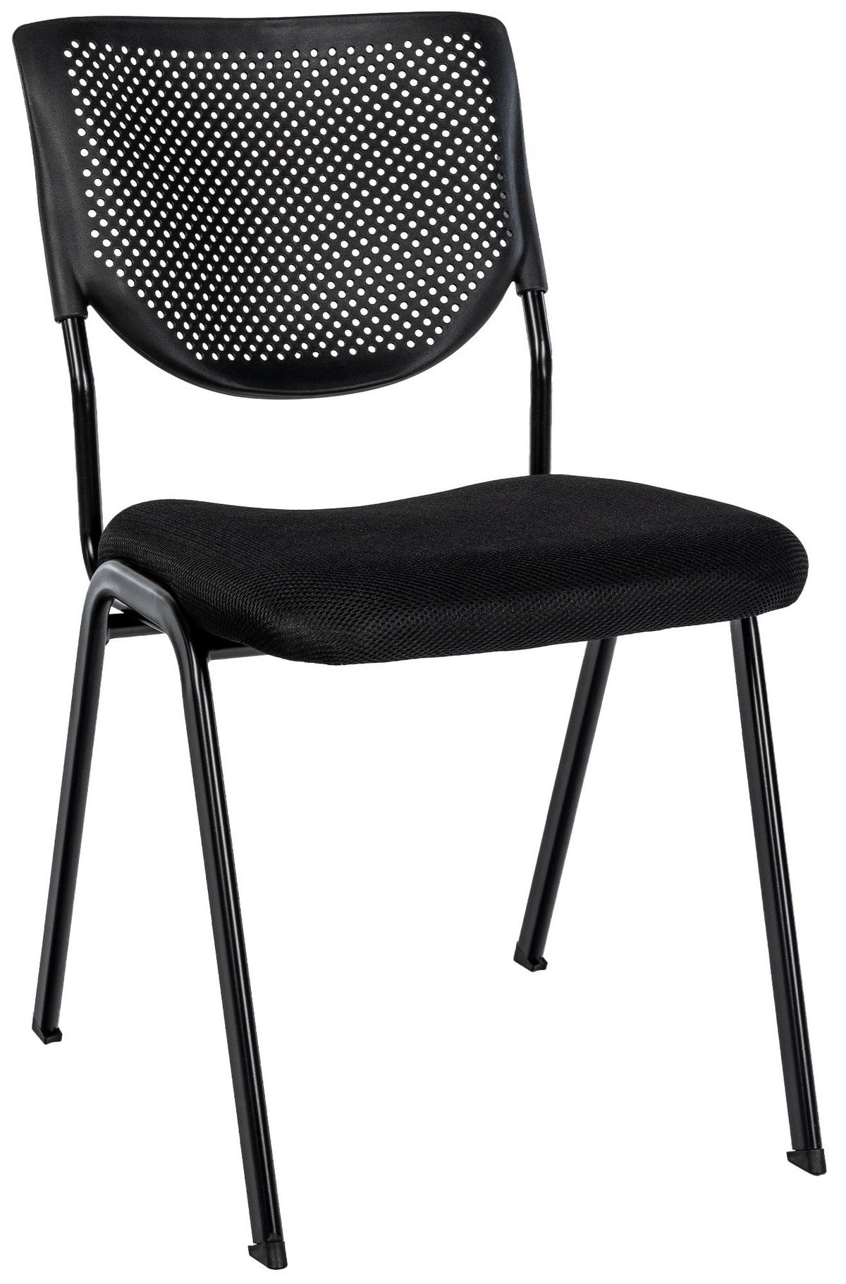 STAPELSTUHL Stoff schwarz/schwarz - Schwarz, Textil/Metall (47/82/58cm) - CLP