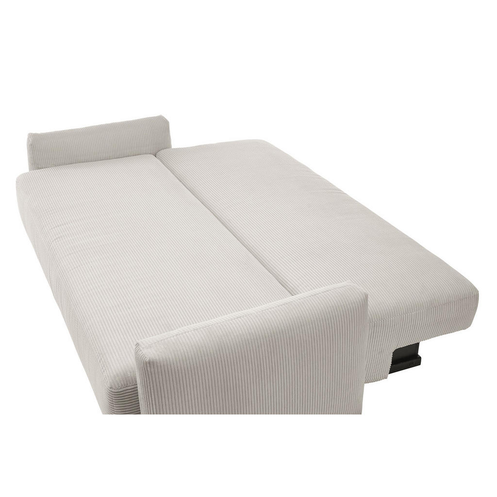 Thumbnail - Kawola Schlafsofa, Greige, Textil, Echtholz, 3-Sitzer, Füllung: Komfortschaum, 233x75x108 cm, Wohnzimmer, Sofas & Couche...