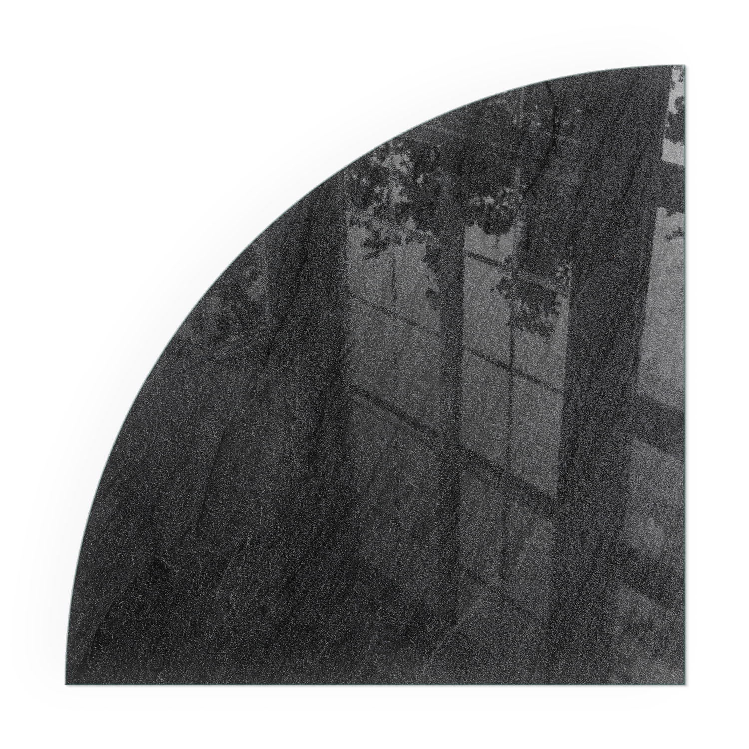 GLASPLATTE für Kamin 100x100 cm - Schwarz, Glas (100/100/0.4cm) - TULUP