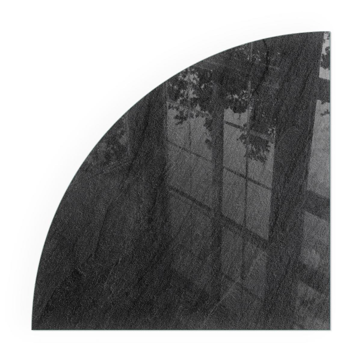 GLASPLATTE für Kamin 100x100 cm - Schwarz, Glas (100/100/0.4cm) - TULUP