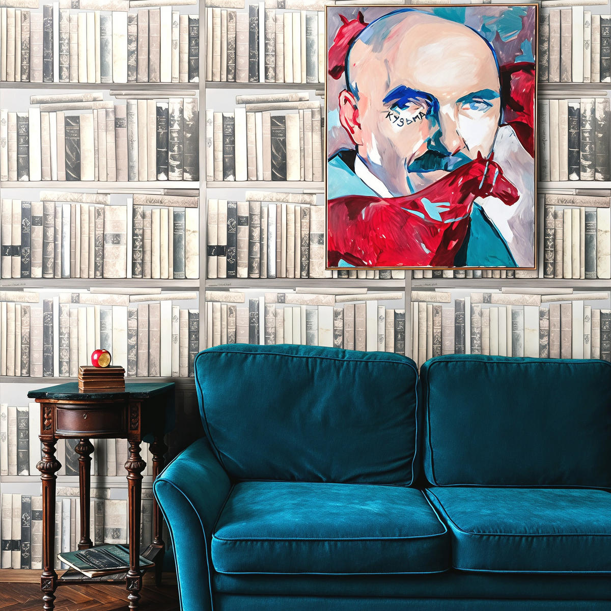 TAPETE Bücher aus echtem Papier, 200x280cm, 8 Bögen - Weiß, Papier (200/280cm) - WALLPAPERS4BEGINNERS