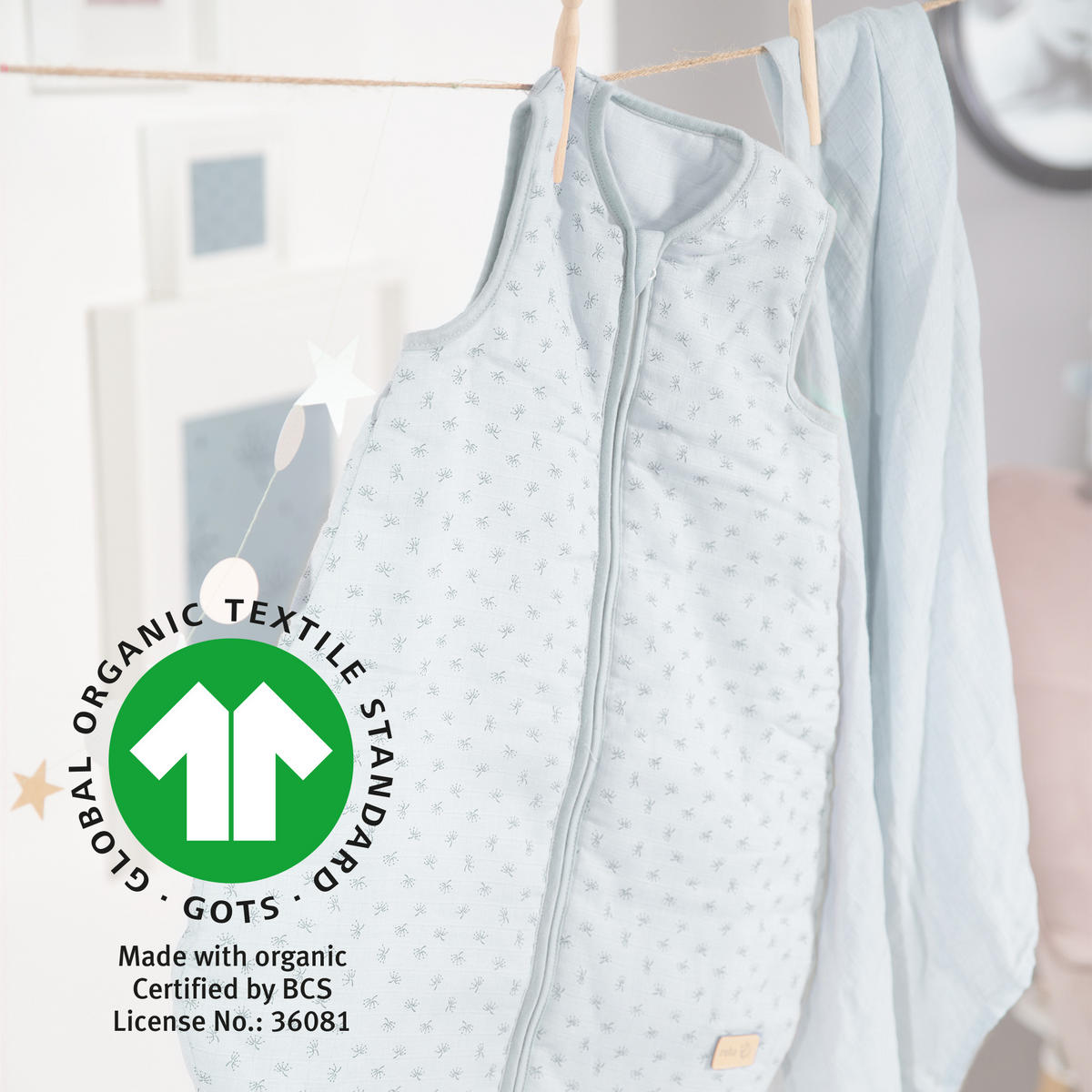BABYSCHLAFSACK Lil Planet 90 cm hellblau - Hellblau, Textil (50/90cm) - Roba