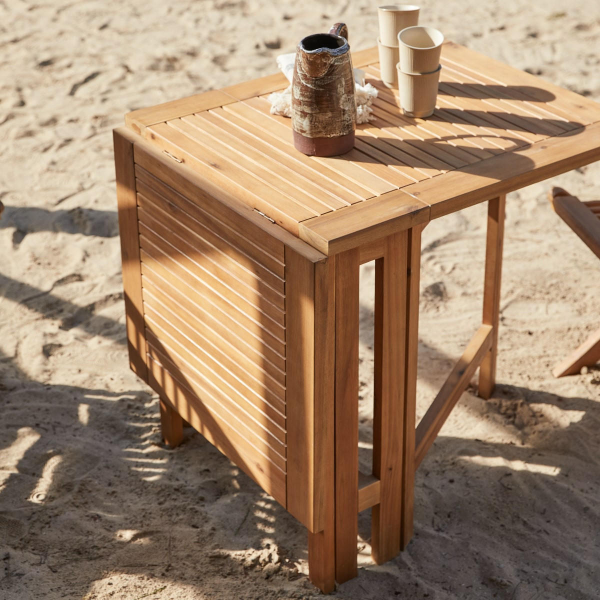 GARTENTISCH Capri Braun aus Akazie - Braun, Holz (65/130/74cm) - Tikamoon