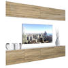WOHNZIMMERWAND Schrankwand mit LED Sonoma Eiche - Beige, Holz (200/180/36cm) - B BELINI GROUP