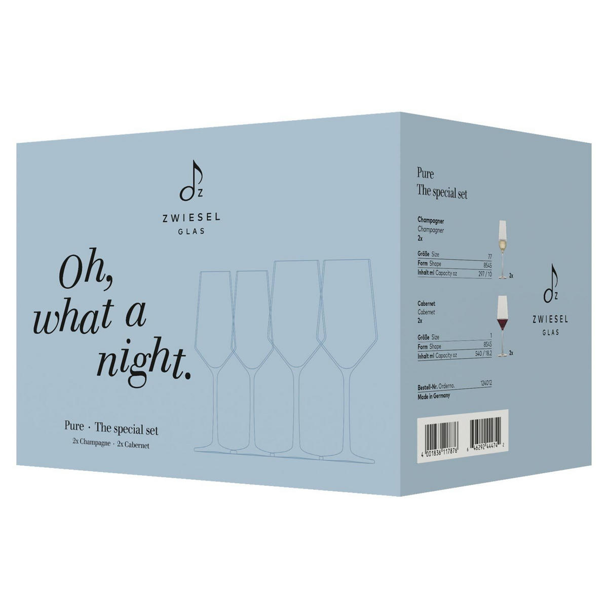 DATE NIGHT SET Pure transparent 4er Set - Transparent, Glas - Zwiesel Glas