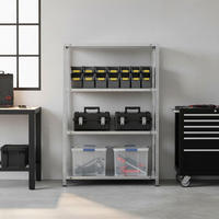 SCHRAUBREGAL PANDA MID | HxBxT 150x80x30cm | 4 Fachböden | Fachlast 75kg | Verzinkt - Silberfarben, Metall (80/150/30cm) - PROREGAL