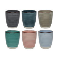 BECHER Barbados - 350 ml - 6 Stück - Multicolor, Keramik (0.35L) - Studio Tavola