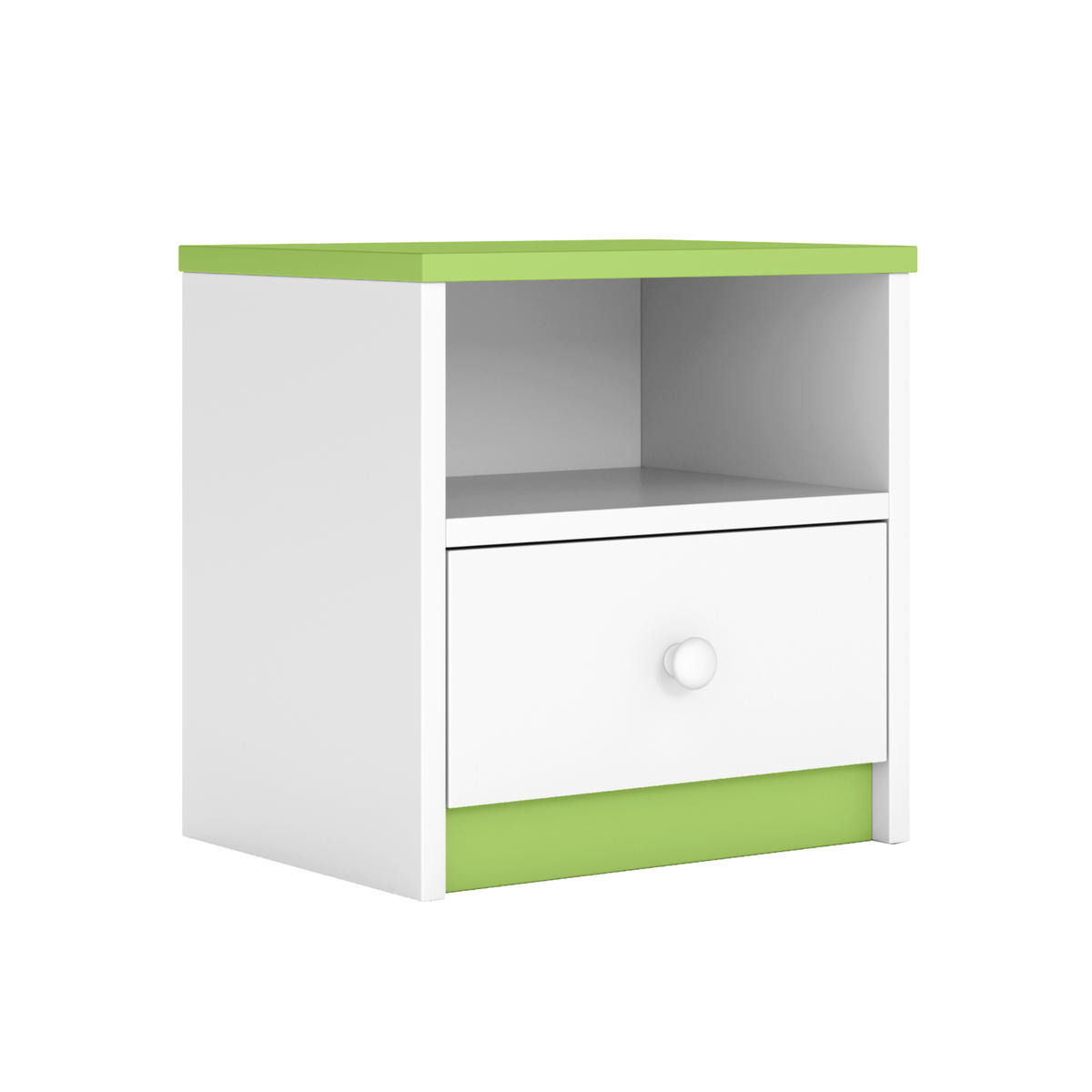 KINDER-NACHTTISCH Babydreams 39/40/30 - Grün, Holzwerkstoff (39/40/30cm) - Kocot Kids