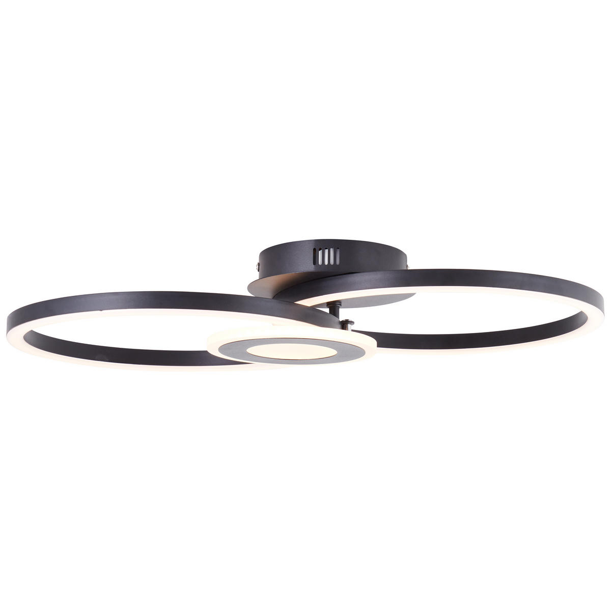 DECKENLEUCHTE Bray G99904A06 - Schwarz, Metall (30/52/8.5cm) - Brilliant