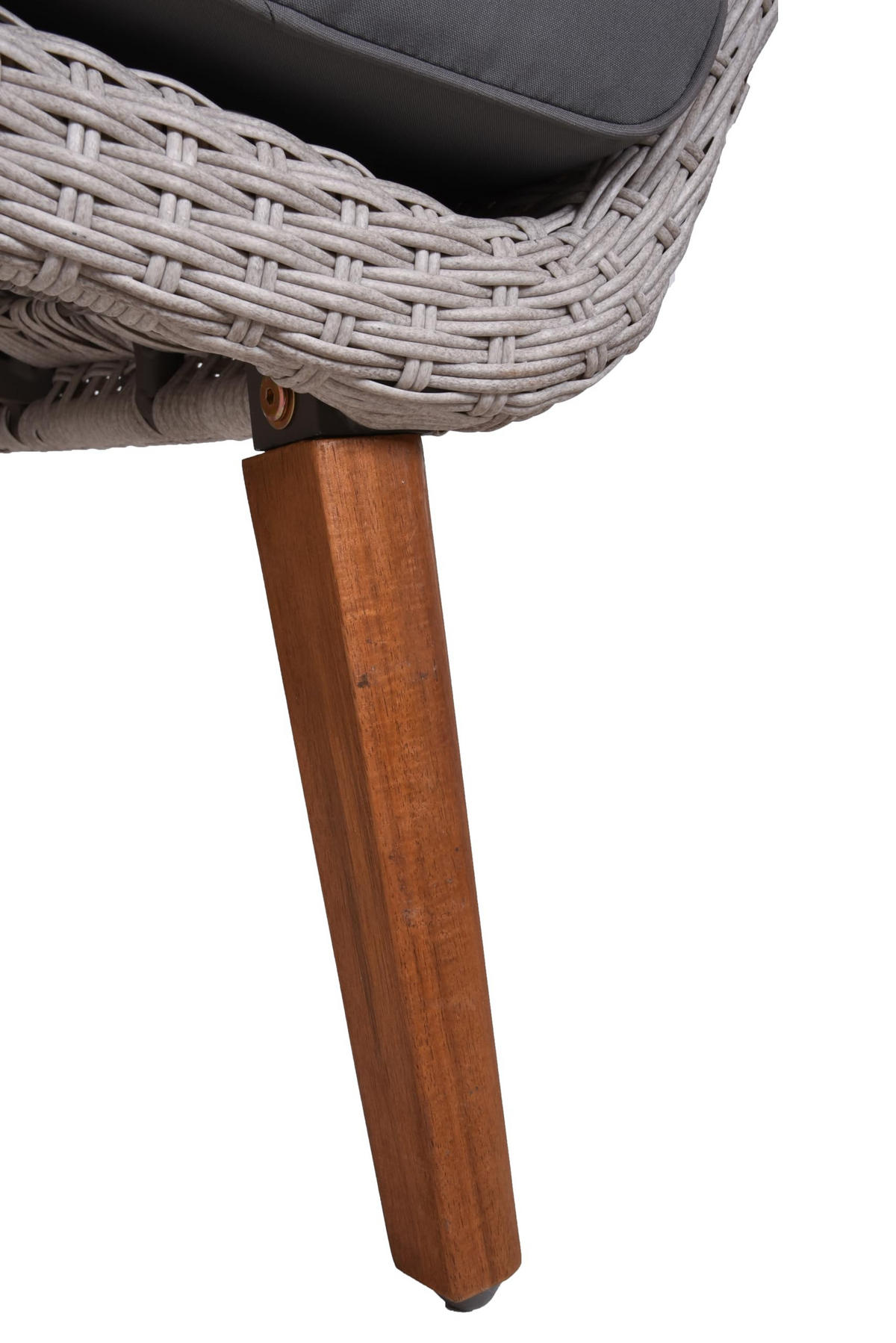 GARTEN-SITZGRUPPE Osaka Gartenmöbel-Set - Dunkelbraun, Holz - DELUKE