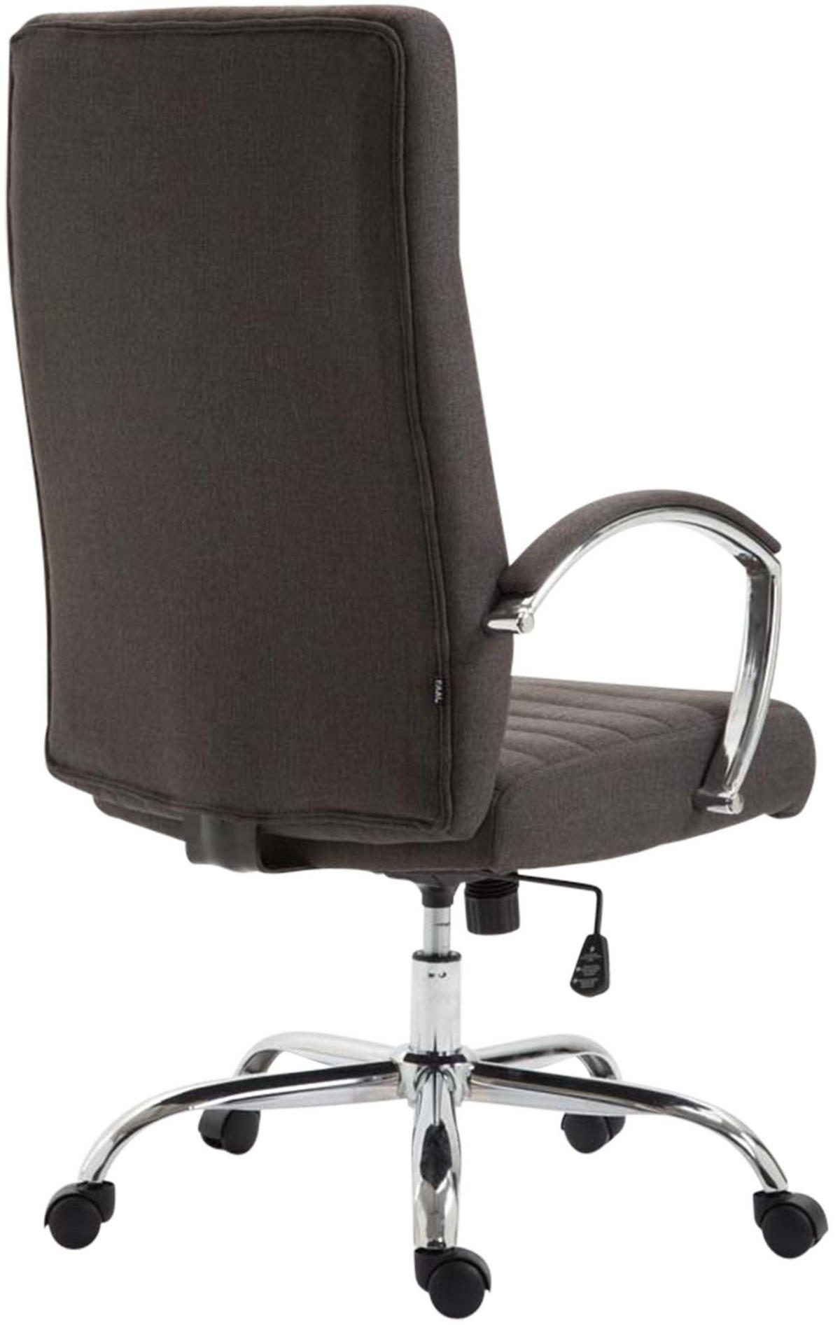 CHEFSESSEL Stoff Dunkelgrau - Dunkelgrau, Textil/Metall (60/110/68cm) - CLP