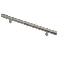 MÖBELGRIFF BA 128mm, Griffstange Edelstahl massiv, Küchengriff - Edelstahlfarben, Metall (1.2/3.2/18.8cm)