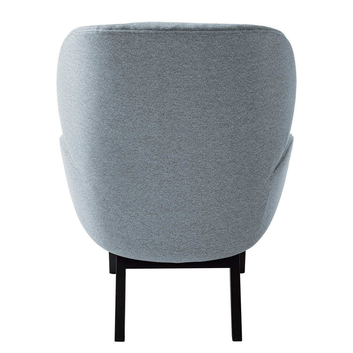 SESSEL - Blaugrau/Schwarz, Eichenholz/Textil (82/102/90cm) - home24