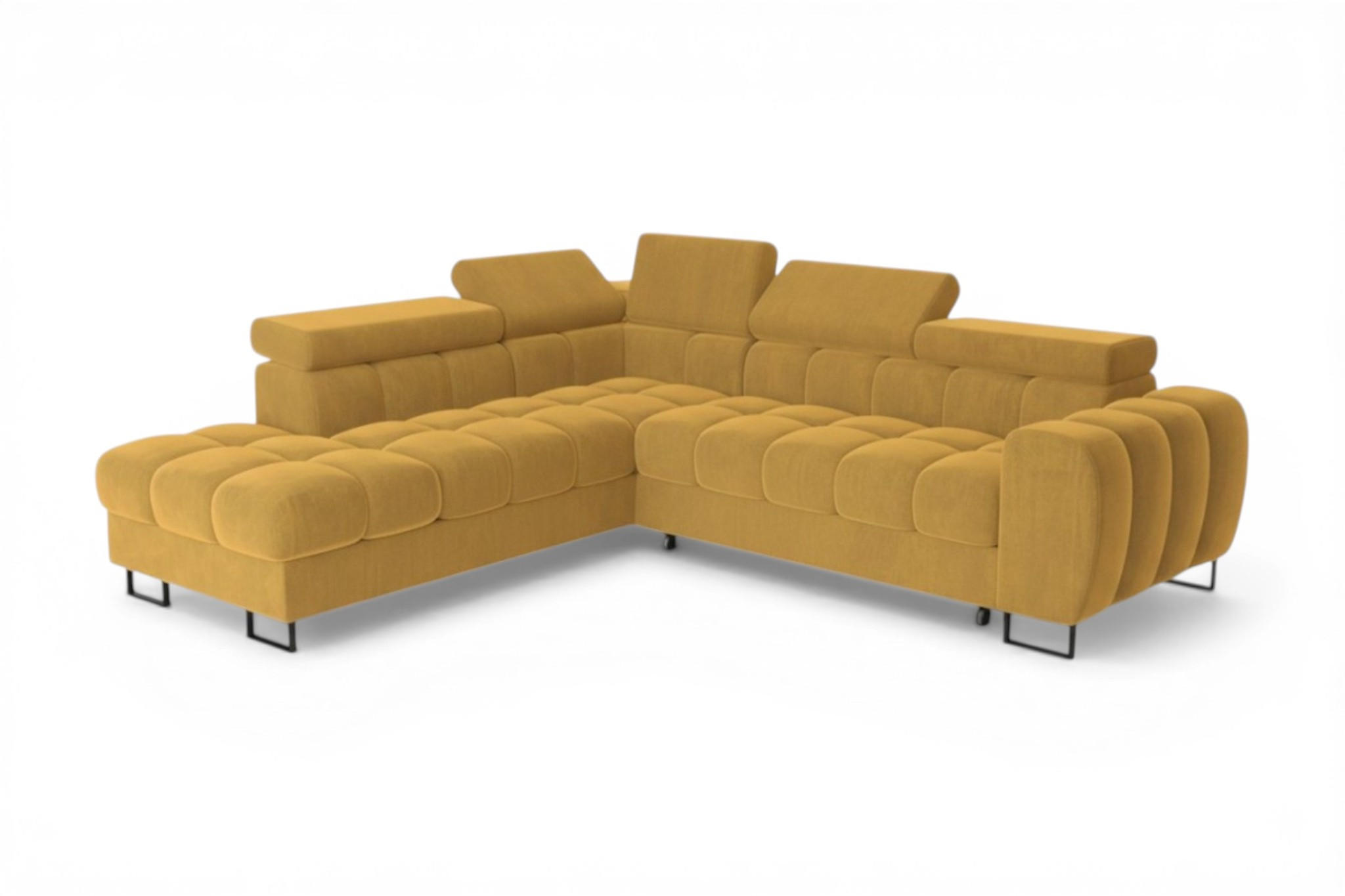 Fun Möbel Ecksofa Gelb 260x225 cm