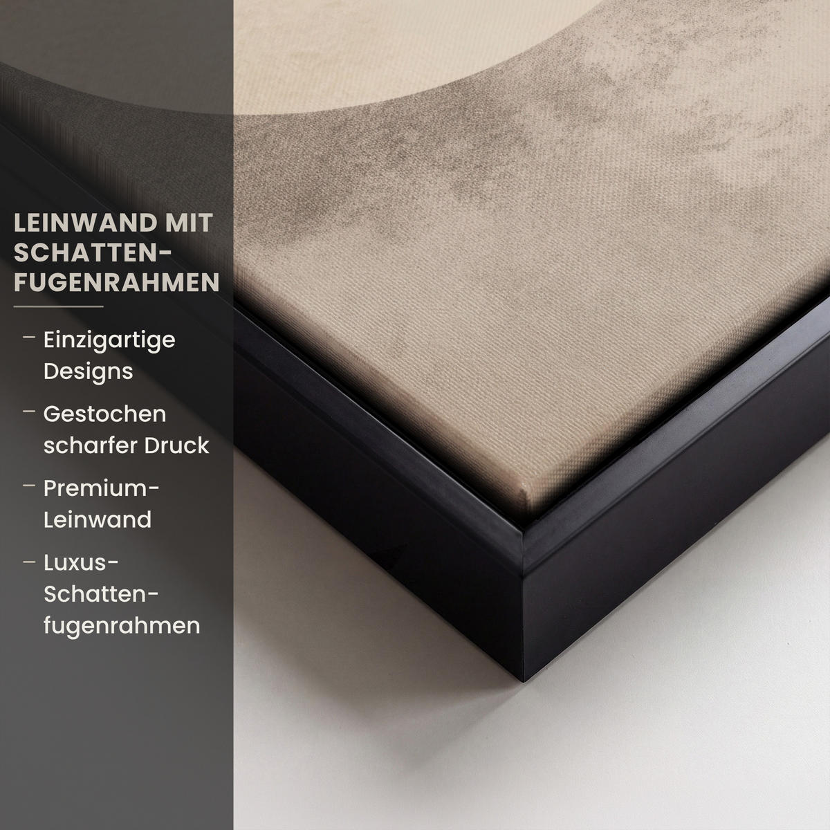 LEINWAND Bilder mit Rahmen - Vogel - Beige - Japanisch - 20x30 - Taupe, Textil (20/30cm) - MuchoWow