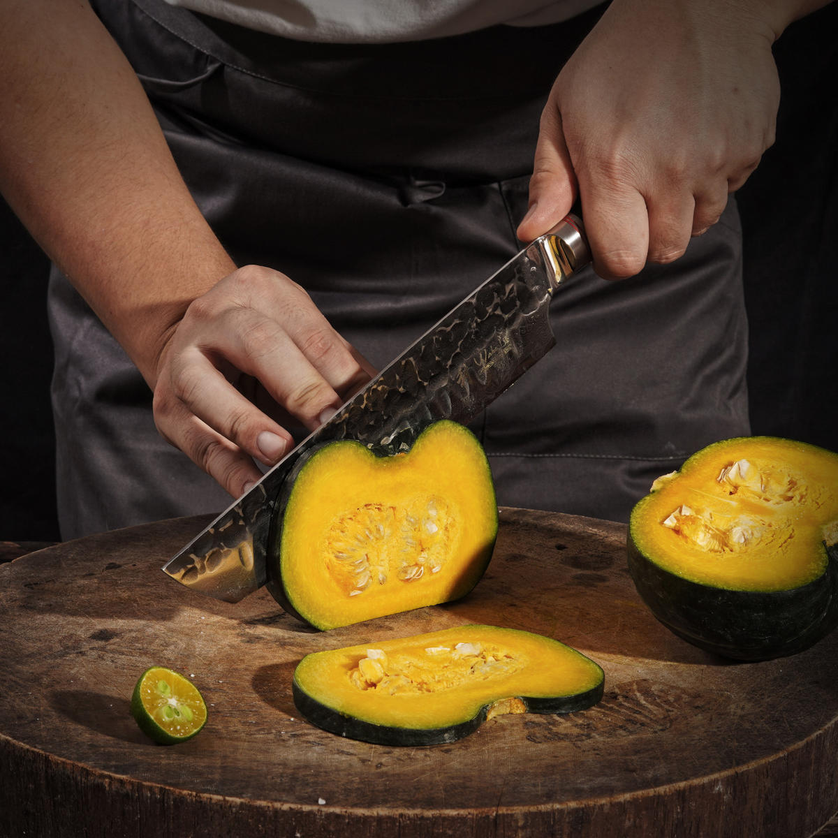 FLEISCHMESSER 20 cm - Schwarz, Holz/Metall (34cm) - Wakoli