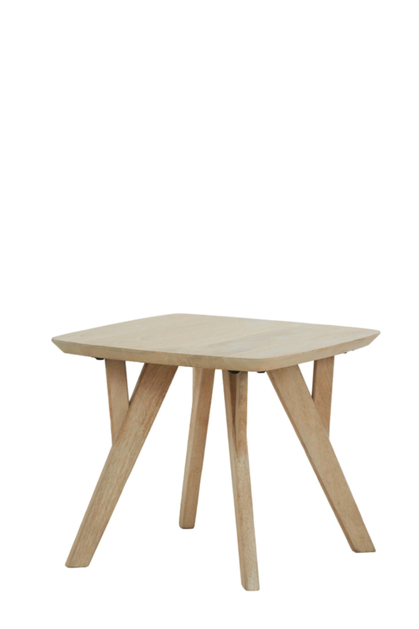 BEISTELLTISCH Quenza Braun 50/50/42 cm - Braun, Holz (50/50/42cm) - Light & Living