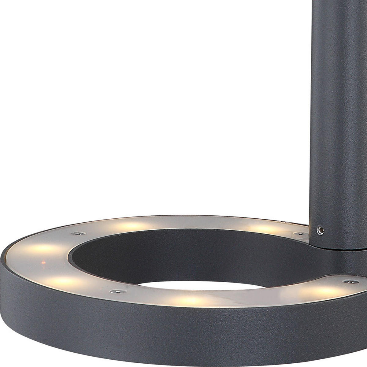 LED WANDLEUCHTE Aluminium Anthrazit 30 cm JANITA - Anthrazit, Metall (30/19/30cm) - Globo Lighting