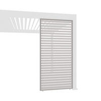 LAMELLENWAND für Pergola 123cm horizontal Ivory Sand aus Aluminium - Beige, Metall (123/255/6cm) - WEIDE