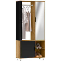 KLEIDERSCHRANK DE-09582 Naturholz - Naturfarben, Holzwerkstoff (80/175/30cm) - ComfortXL