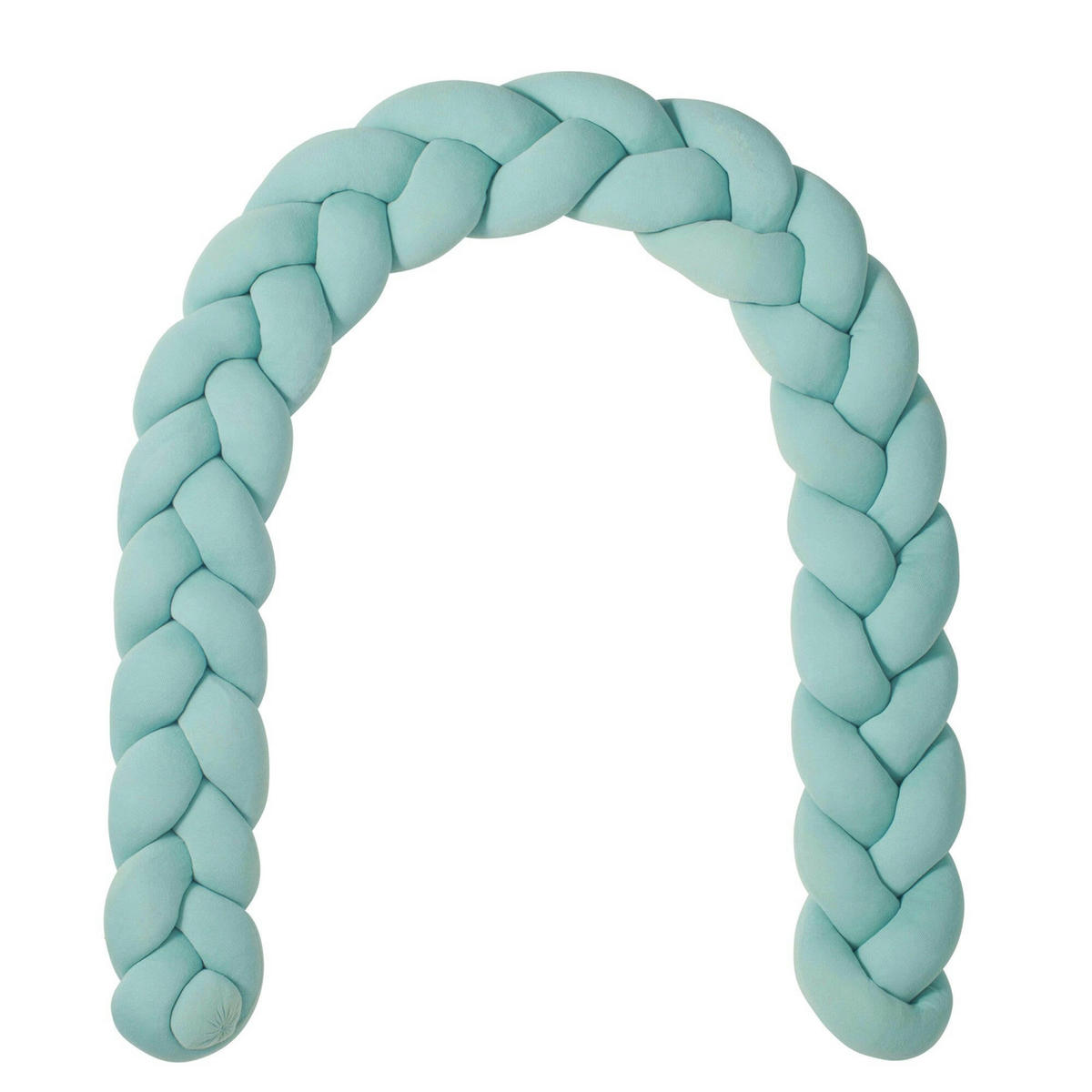 BETTSCHLANGE geflochten Mint Jersey - Mintgrün, Textil (16/200cm) - nordic coast company
