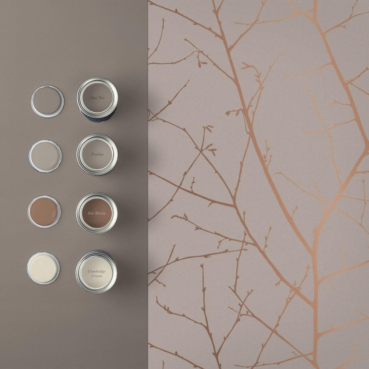 VLIESTAPETE - Boreas Natural - Taupe, Papier/Kunststoff (53/1000cm) - Graham & Brown