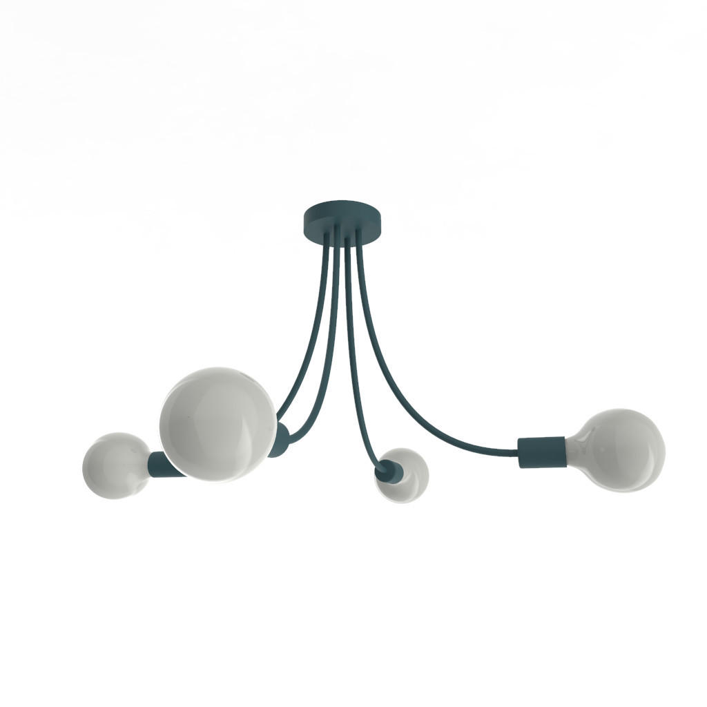 DECKENLEUCHTE Classic - Blau, Metall (60/60/40cm) - Lumicom