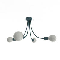 DECKENLEUCHTE Classic - Blau, Metall (60/60/40cm) - Lumicom