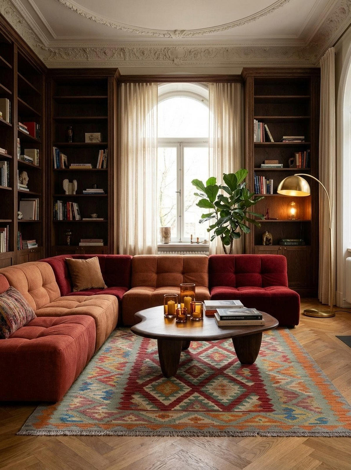 HANDWEBTEPPICH Kelim Gashgai Rot 197/158 cm Schurwolle - Rot, Textil (158/197cm) - Looma