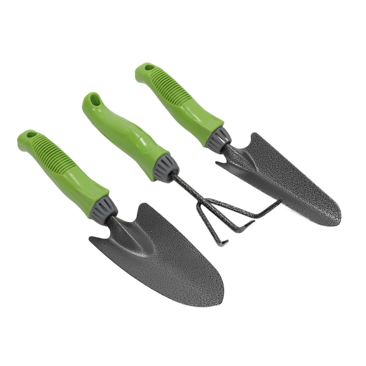 GARTENWERKZEUG-SET 3-teilig - Grün, Metall (11/6.5/32cm)