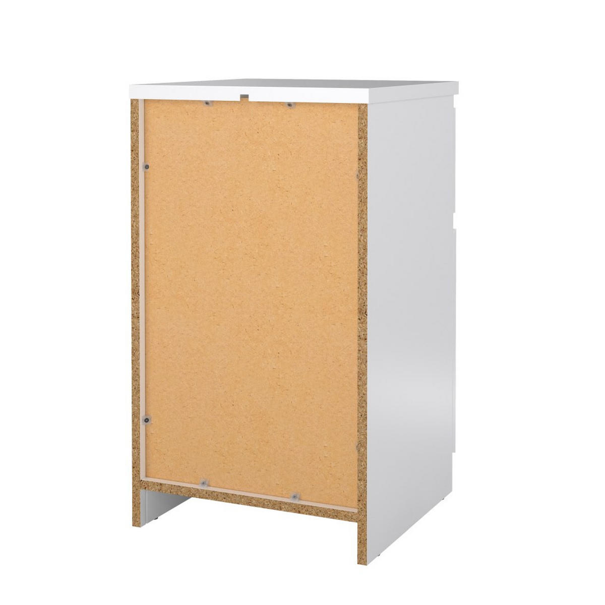 NACHTTISCH, Naia, Weiß, Holzwerkstoff / Metall, 41 x 40 x 70 cm - Weiß, Holzwerkstoff/Metall (41/70/40cm) - ebuy24