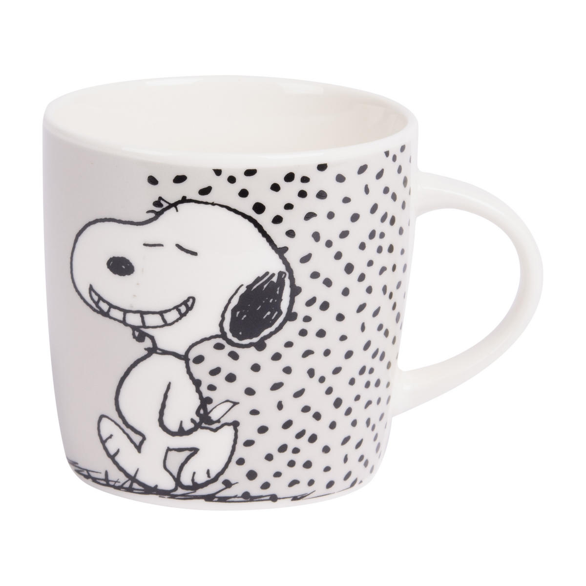 FRÜHSTÜCKSSET The Peanuts Snoopy Did someone say food! Weiß 3-teilig - Multicolor, Keramik (23.8/11.2/23.3cm) - United Labels