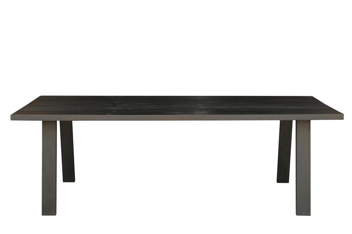 ESSTISCH aus Mangoholz 240cm, schwarz - Schwarz, Holz (240/100/76cm) - Giga Meubel
