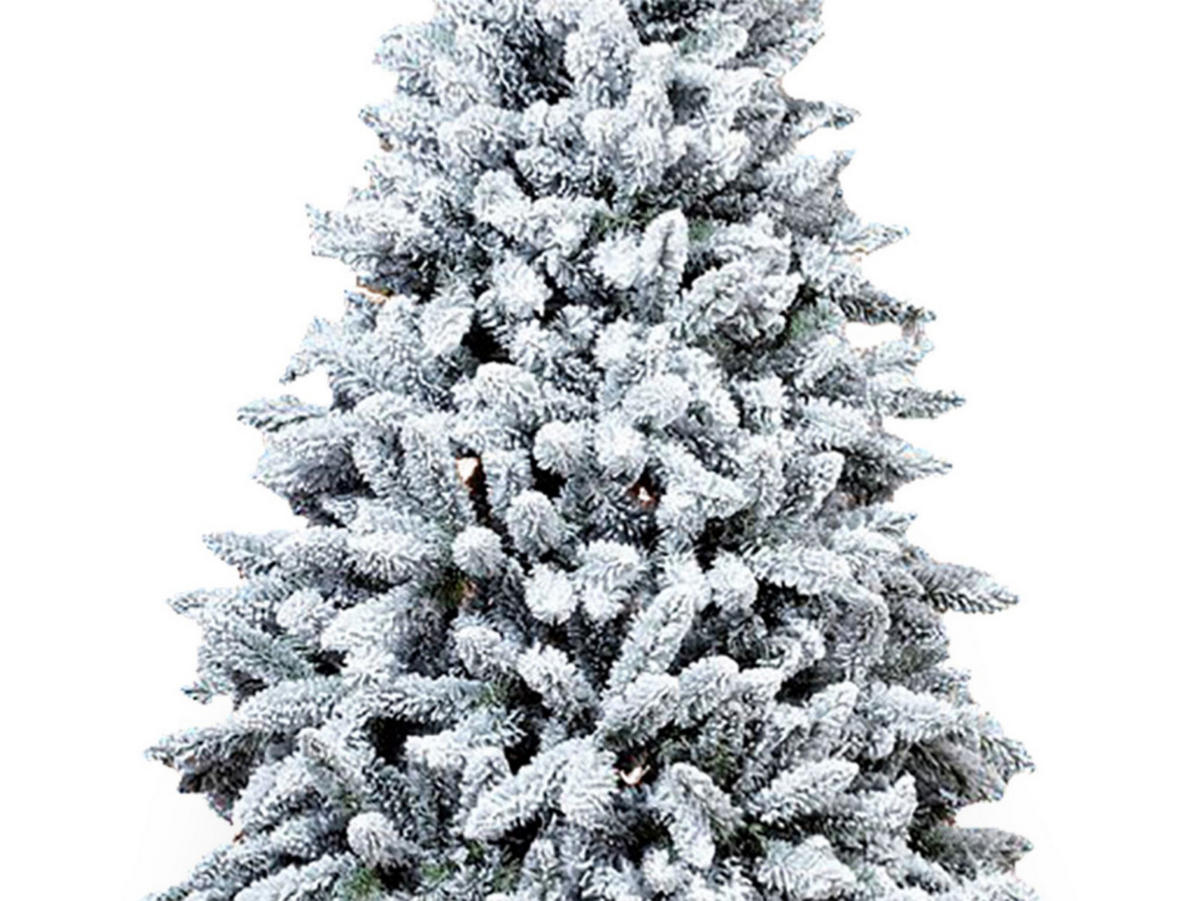 LAALU WEIHNACHTSBAUM geschmückt künstlich mit 222 Stk Kugeln POLAR GOLD 300 cm mit Metallständer - Silberfarben/Goldfarben, Kunststoff (300cm) - LAALU