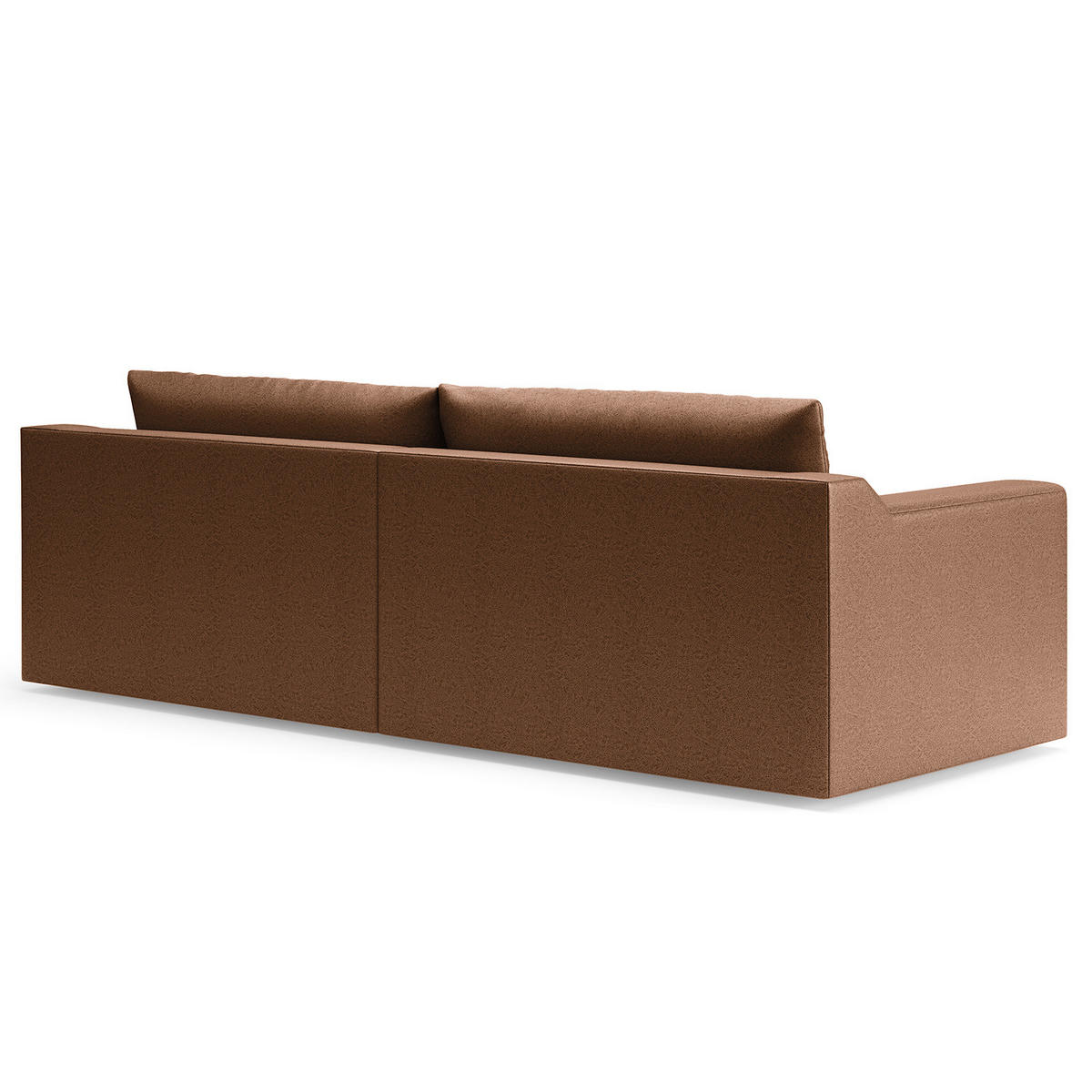 BIG-SOFA - Cognac, Kunststoff/Textil (274/90/112cm) - home24