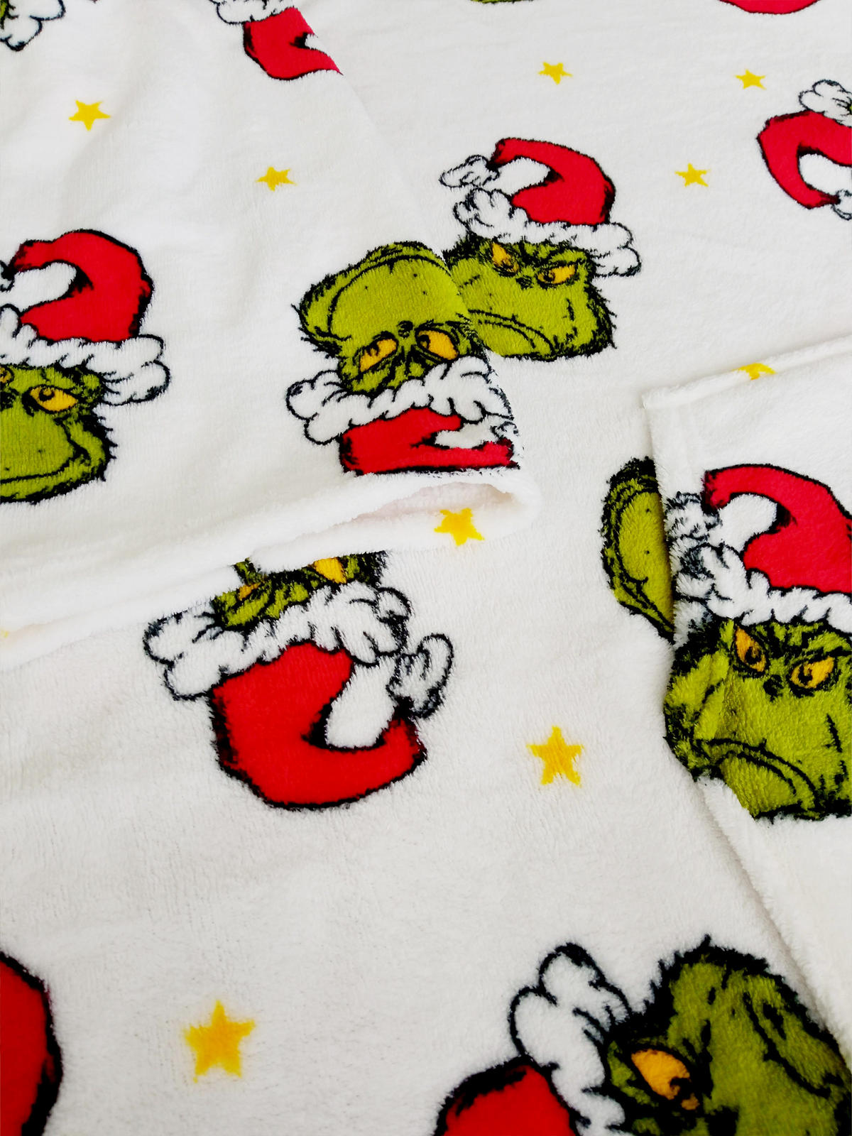 KUSCHELDECKE The Grinch TV Decke mit Ärmeln und Taschen Weiß 130 x 170 cm - Weiß, Textil (130/170cm) - United Labels
