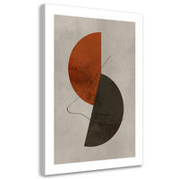 KUNSTDRUCK Braun 40/60 cm - Braun, Textil (40/60cm) - KUNSTLOFT