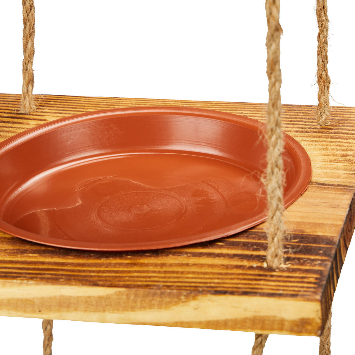 VOGELFUTTERHAUS - Hellbraun, Holz/Kunststoff (20/73/20cm) - Relaxdays