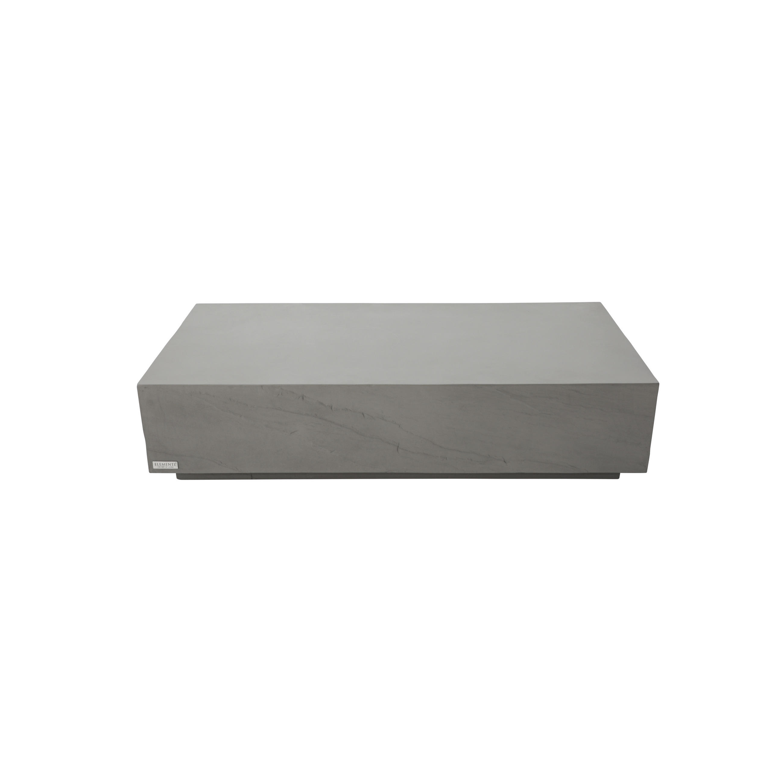 COUCHTISCH COLORADO aus GF-Beton Rechteck, Wetterbeständig, 153x77x36 cm - Grau, Naturmaterialien (153/77/36cm) - Elementi