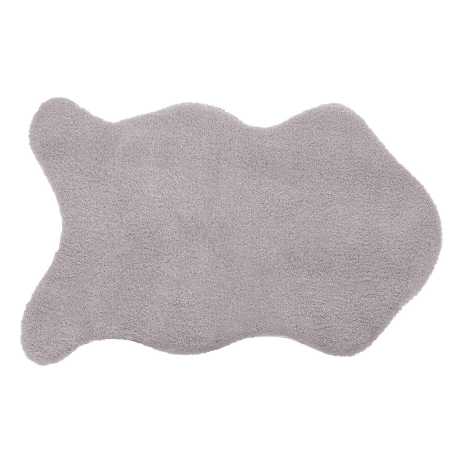 KUNSTFELLTEPPICH 60/90 cm - Grau, Textil (60/90cm) - Atmosphera Createur d´interieur